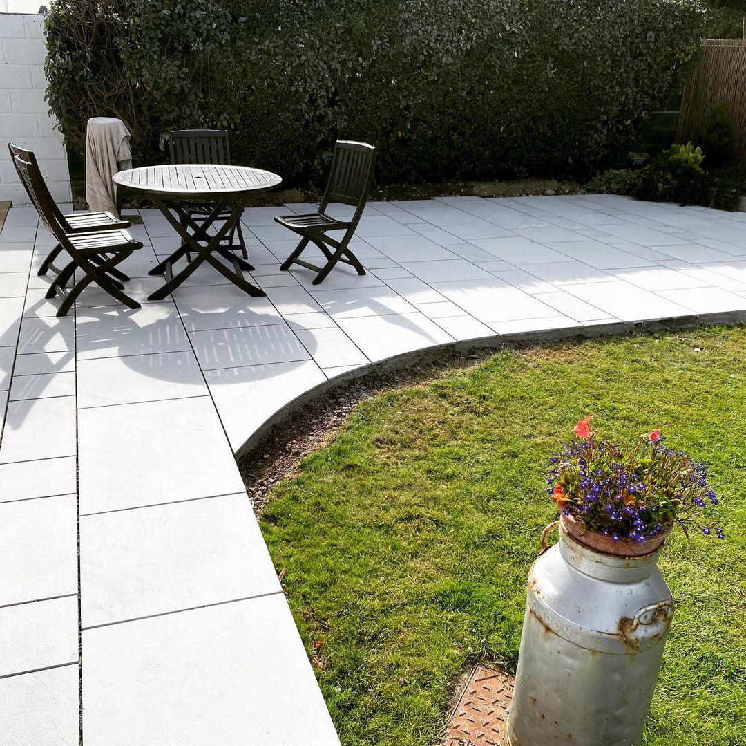 Kandla Grey Indian Sandstone Paving Slabs - Sawn & Honed - Patio Pack - 11.90sqm - 20mm - Smooth Paving